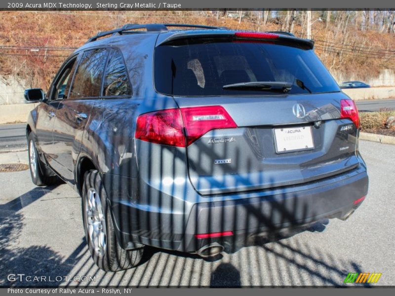 Sterling Gray Metallic / Taupe 2009 Acura MDX Technology