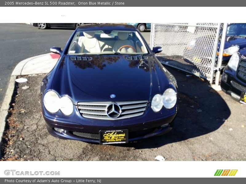 Orion Blue Metallic / Stone 2005 Mercedes-Benz SL 500 Roadster