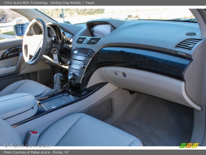 Sterling Gray Metallic / Taupe 2009 Acura MDX Technology