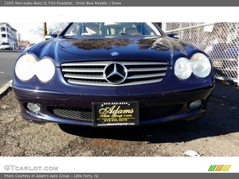 Orion Blue Metallic / Stone 2005 Mercedes-Benz SL 500 Roadster