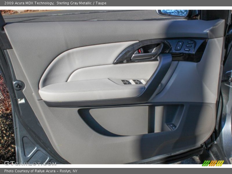 Sterling Gray Metallic / Taupe 2009 Acura MDX Technology