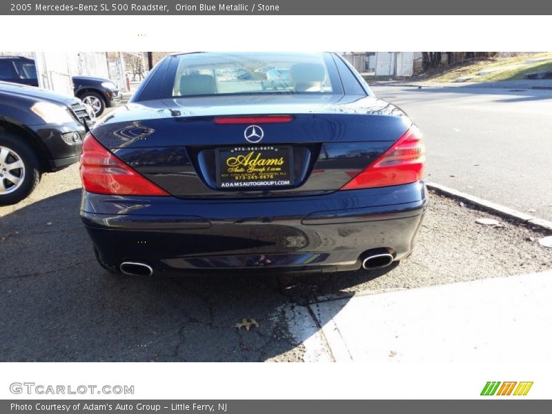 Orion Blue Metallic / Stone 2005 Mercedes-Benz SL 500 Roadster