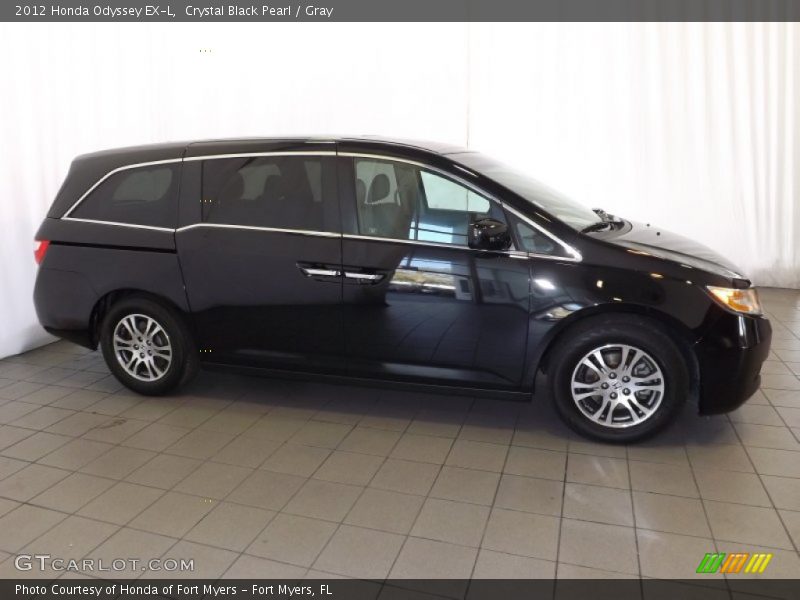 Crystal Black Pearl / Gray 2012 Honda Odyssey EX-L