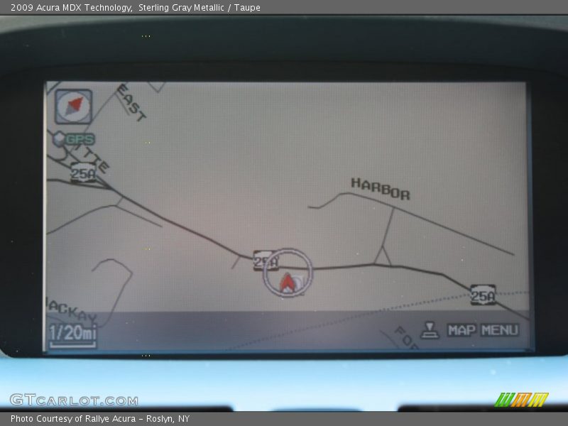 Sterling Gray Metallic / Taupe 2009 Acura MDX Technology
