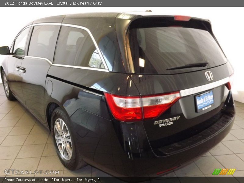 Crystal Black Pearl / Gray 2012 Honda Odyssey EX-L