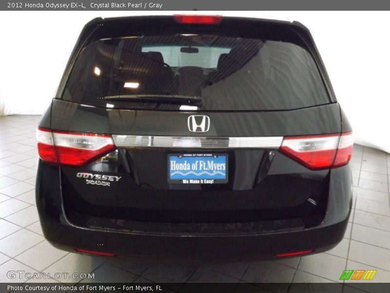Crystal Black Pearl / Gray 2012 Honda Odyssey EX-L