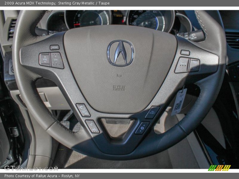 Sterling Gray Metallic / Taupe 2009 Acura MDX Technology