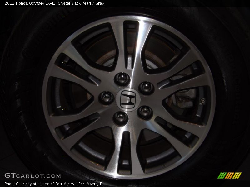 Crystal Black Pearl / Gray 2012 Honda Odyssey EX-L