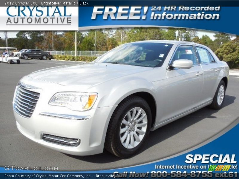 Bright Silver Metallic / Black 2012 Chrysler 300