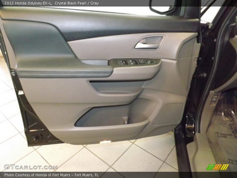 Crystal Black Pearl / Gray 2012 Honda Odyssey EX-L