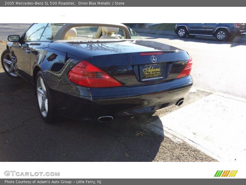 Orion Blue Metallic / Stone 2005 Mercedes-Benz SL 500 Roadster