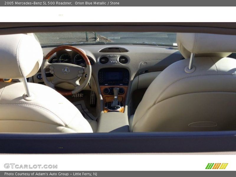 Orion Blue Metallic / Stone 2005 Mercedes-Benz SL 500 Roadster