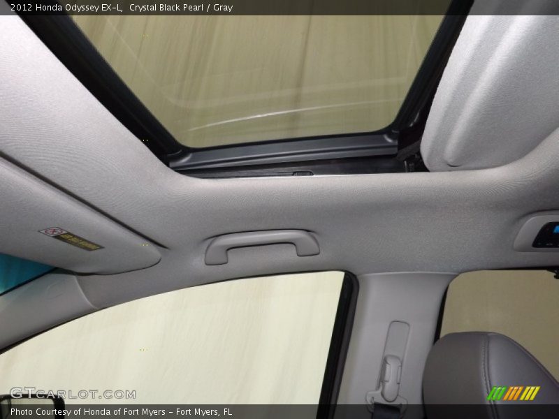Crystal Black Pearl / Gray 2012 Honda Odyssey EX-L