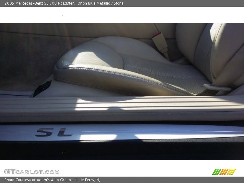Orion Blue Metallic / Stone 2005 Mercedes-Benz SL 500 Roadster