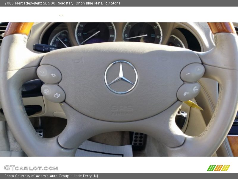 Orion Blue Metallic / Stone 2005 Mercedes-Benz SL 500 Roadster