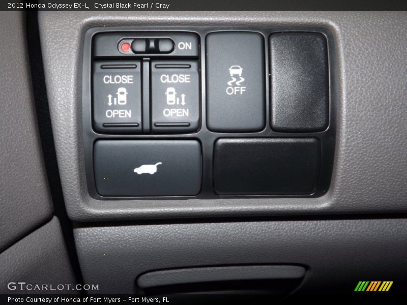 Crystal Black Pearl / Gray 2012 Honda Odyssey EX-L