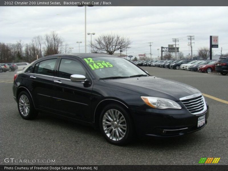 Blackberry Pearl Coat / Black 2012 Chrysler 200 Limited Sedan