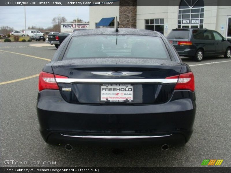 Blackberry Pearl Coat / Black 2012 Chrysler 200 Limited Sedan