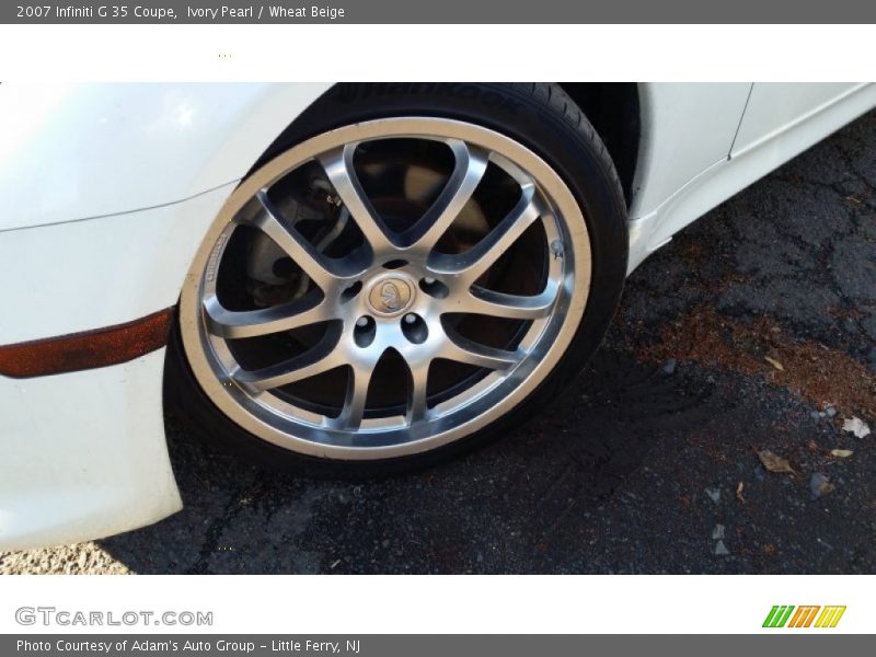 Ivory Pearl / Wheat Beige 2007 Infiniti G 35 Coupe