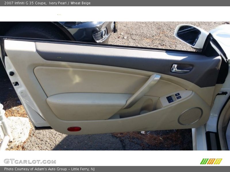 Ivory Pearl / Wheat Beige 2007 Infiniti G 35 Coupe