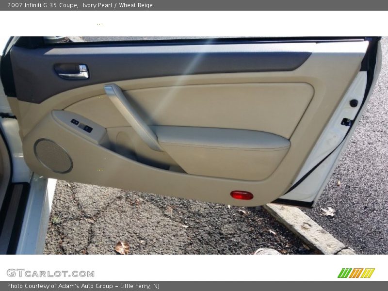 Ivory Pearl / Wheat Beige 2007 Infiniti G 35 Coupe