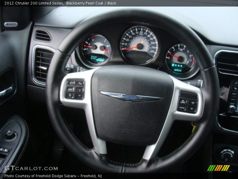 Blackberry Pearl Coat / Black 2012 Chrysler 200 Limited Sedan