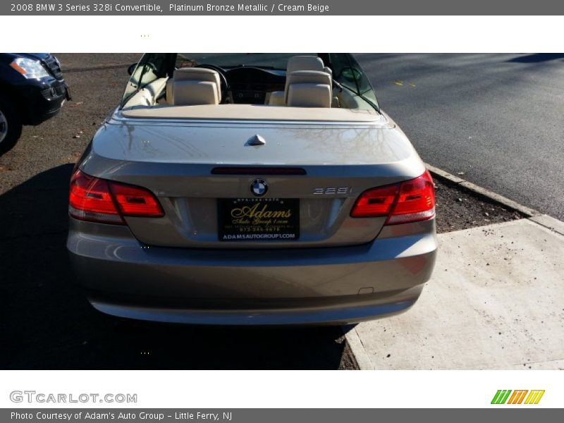 Platinum Bronze Metallic / Cream Beige 2008 BMW 3 Series 328i Convertible