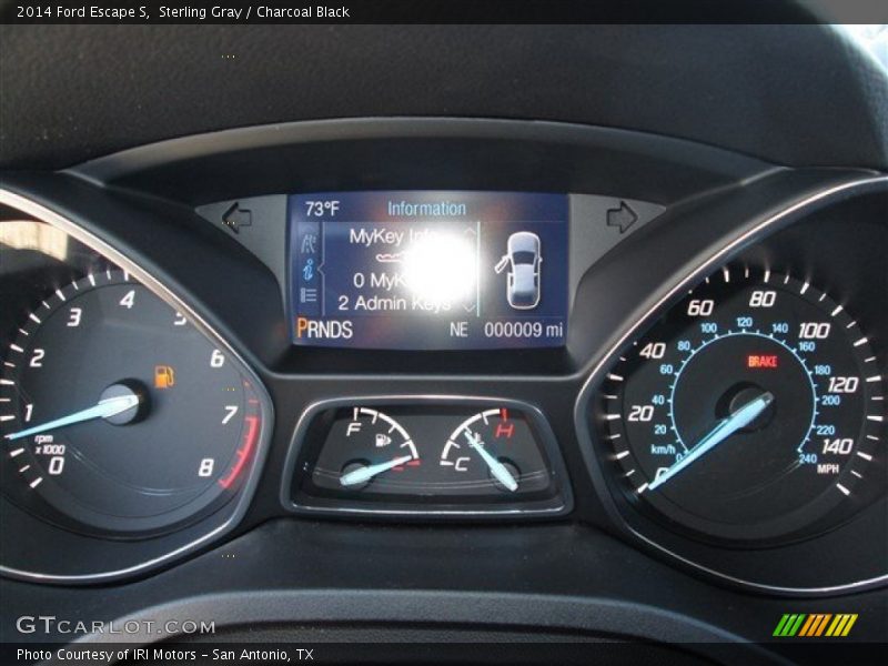 Sterling Gray / Charcoal Black 2014 Ford Escape S