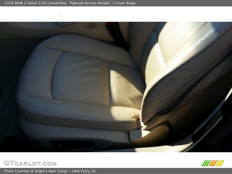 Platinum Bronze Metallic / Cream Beige 2008 BMW 3 Series 328i Convertible