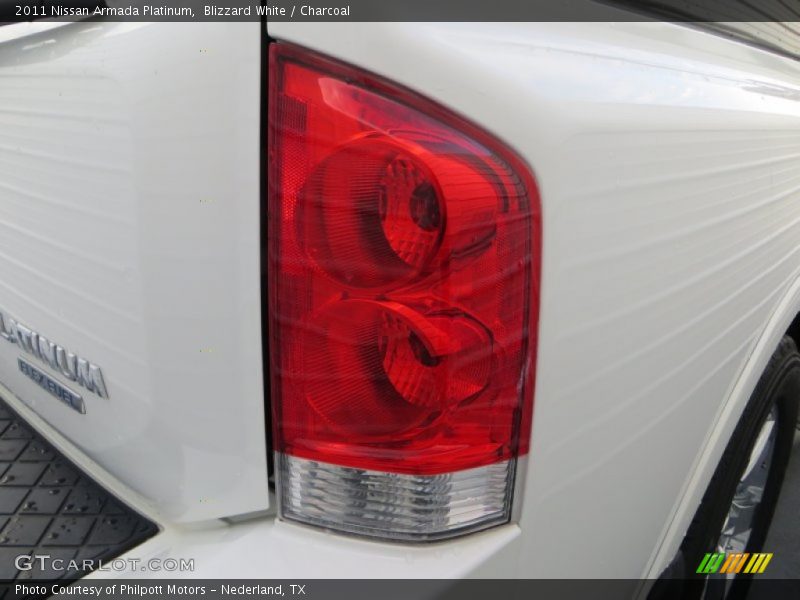 Blizzard White / Charcoal 2011 Nissan Armada Platinum