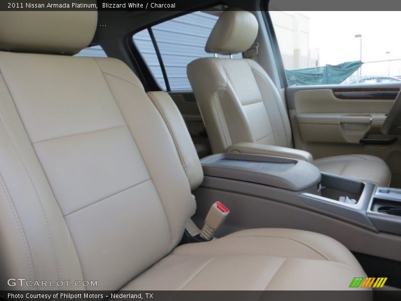 Blizzard White / Charcoal 2011 Nissan Armada Platinum
