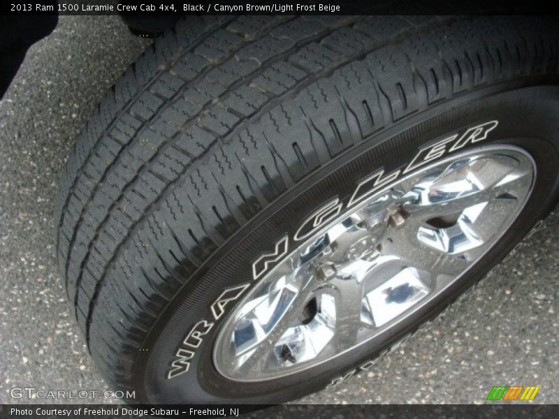 Black / Canyon Brown/Light Frost Beige 2013 Ram 1500 Laramie Crew Cab 4x4