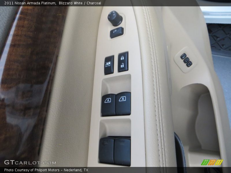 Blizzard White / Charcoal 2011 Nissan Armada Platinum