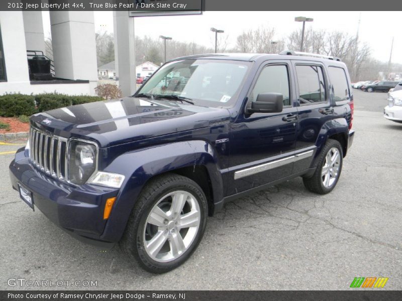 True Blue Pearl / Dark Slate Gray 2012 Jeep Liberty Jet 4x4