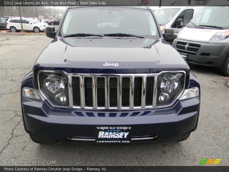 True Blue Pearl / Dark Slate Gray 2012 Jeep Liberty Jet 4x4