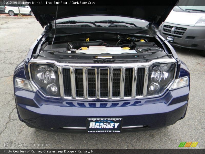 True Blue Pearl / Dark Slate Gray 2012 Jeep Liberty Jet 4x4