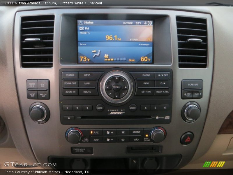 Blizzard White / Charcoal 2011 Nissan Armada Platinum