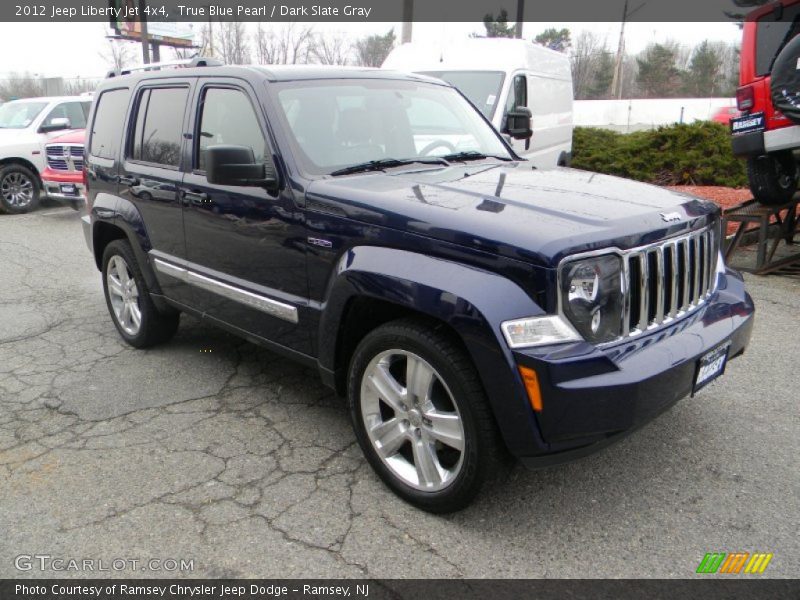 True Blue Pearl / Dark Slate Gray 2012 Jeep Liberty Jet 4x4