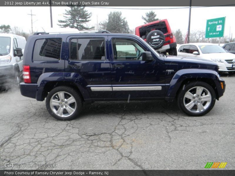 True Blue Pearl / Dark Slate Gray 2012 Jeep Liberty Jet 4x4