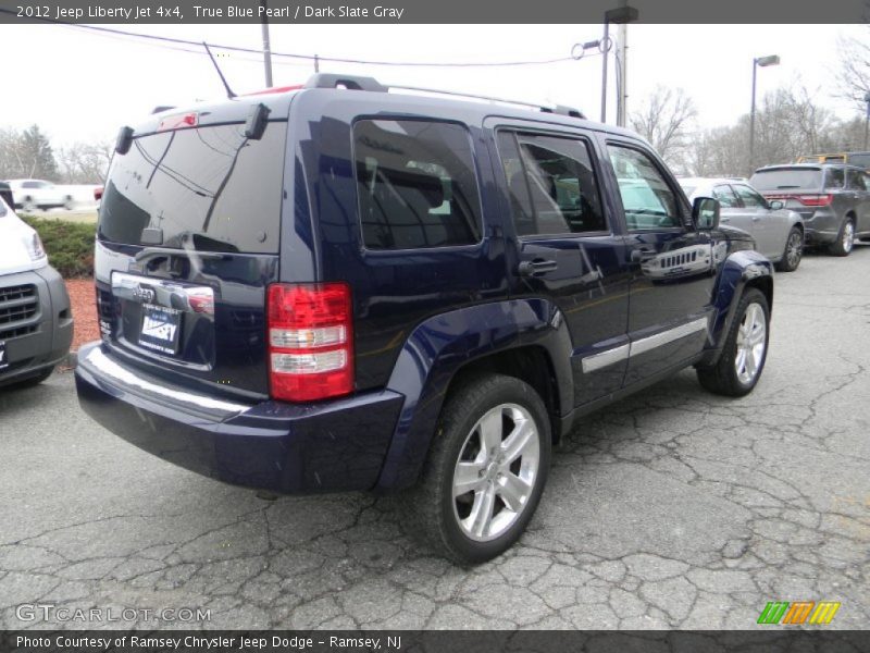 True Blue Pearl / Dark Slate Gray 2012 Jeep Liberty Jet 4x4