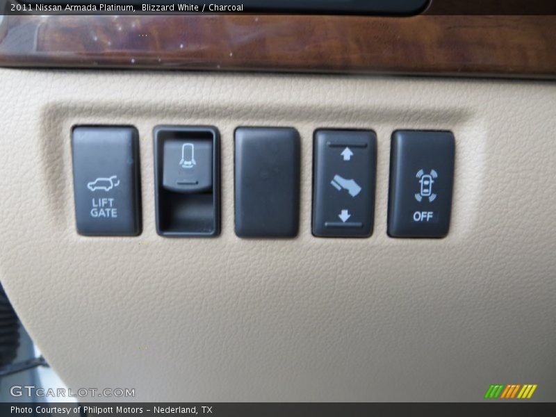 Blizzard White / Charcoal 2011 Nissan Armada Platinum