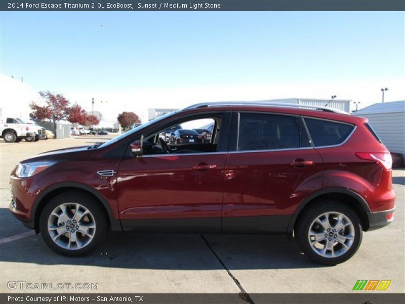 Sunset / Medium Light Stone 2014 Ford Escape Titanium 2.0L EcoBoost