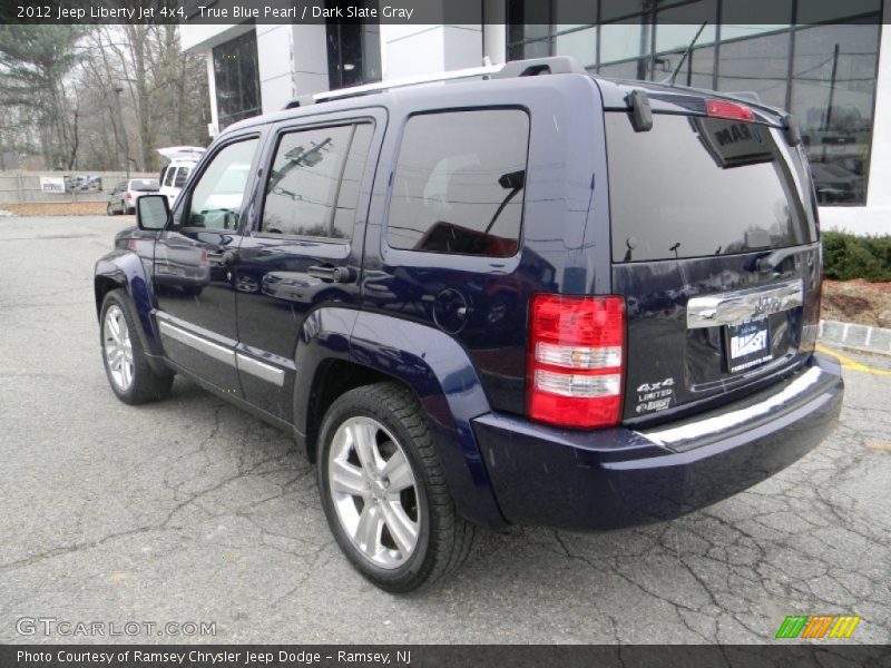 True Blue Pearl / Dark Slate Gray 2012 Jeep Liberty Jet 4x4