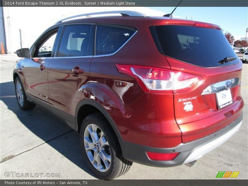 Sunset / Medium Light Stone 2014 Ford Escape Titanium 2.0L EcoBoost