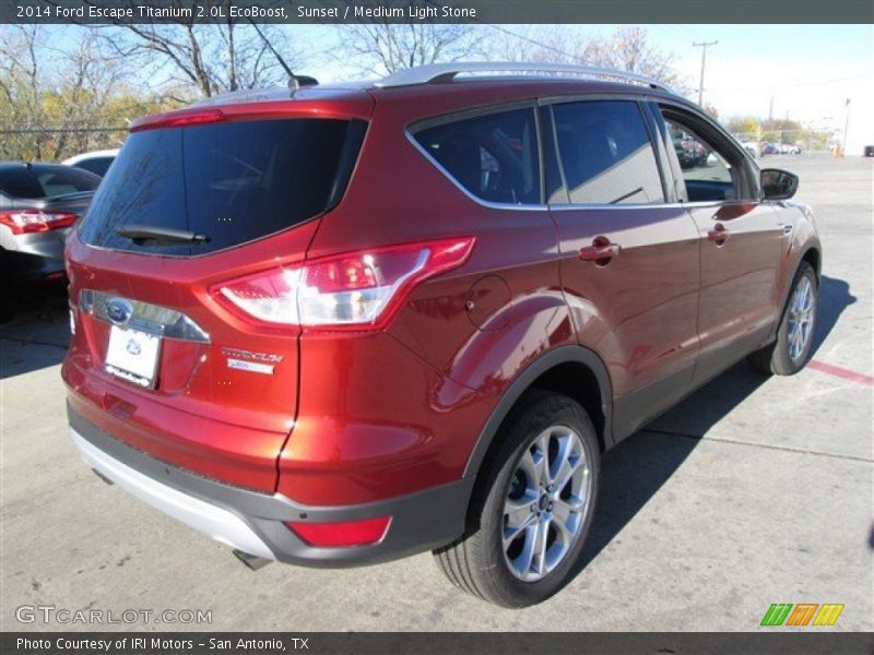 Sunset / Medium Light Stone 2014 Ford Escape Titanium 2.0L EcoBoost