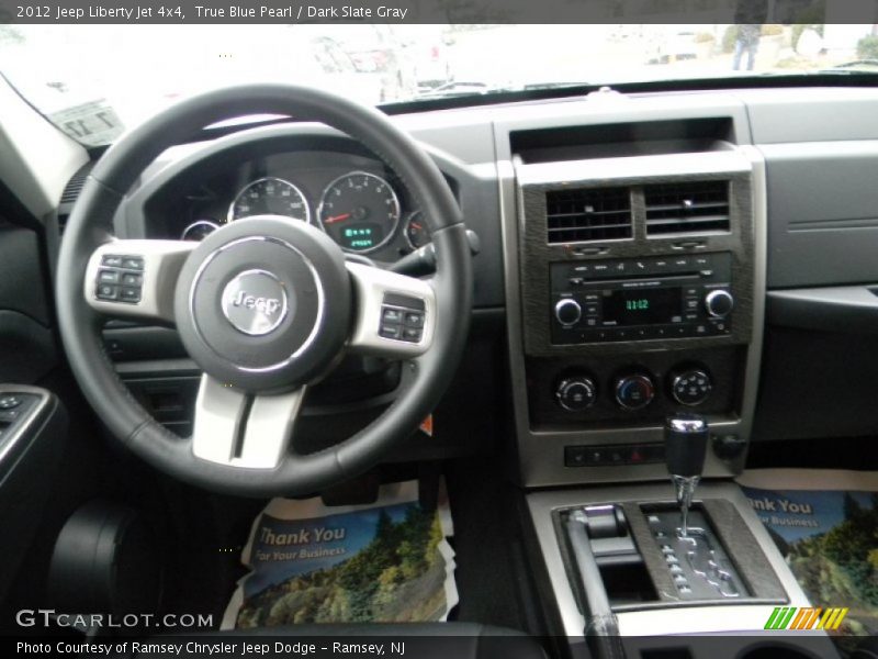 True Blue Pearl / Dark Slate Gray 2012 Jeep Liberty Jet 4x4