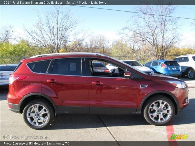 Sunset / Medium Light Stone 2014 Ford Escape Titanium 2.0L EcoBoost