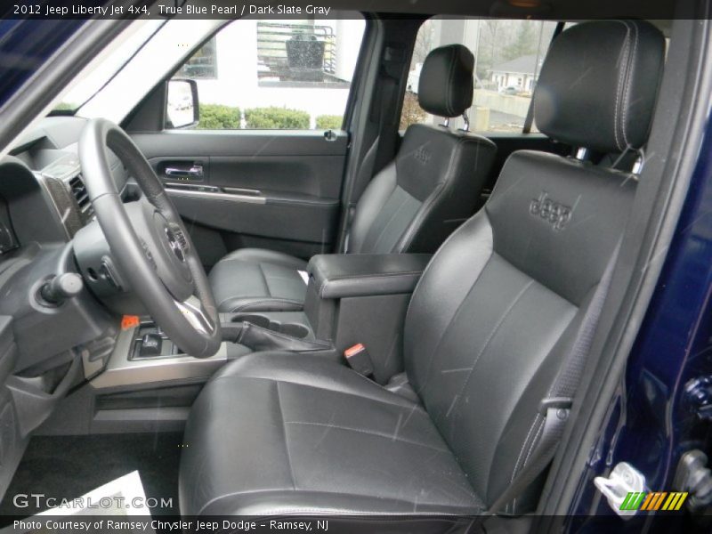 True Blue Pearl / Dark Slate Gray 2012 Jeep Liberty Jet 4x4