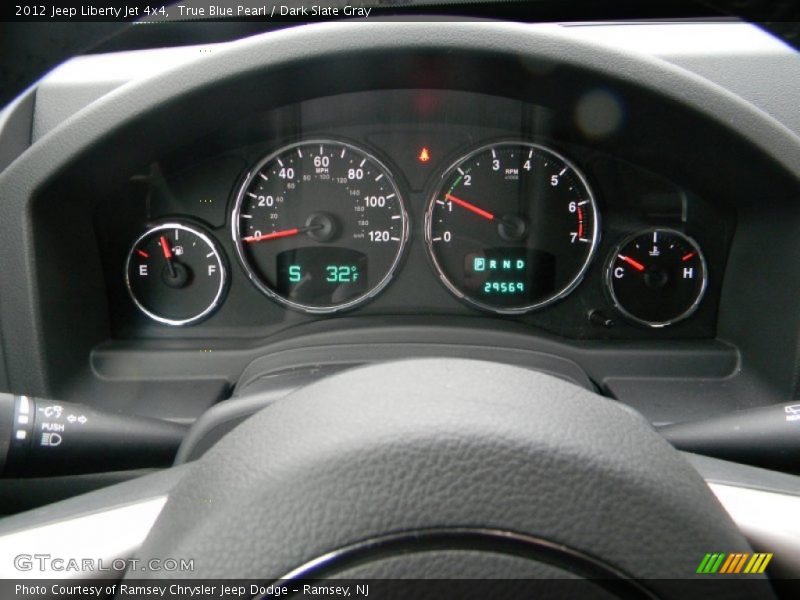 True Blue Pearl / Dark Slate Gray 2012 Jeep Liberty Jet 4x4
