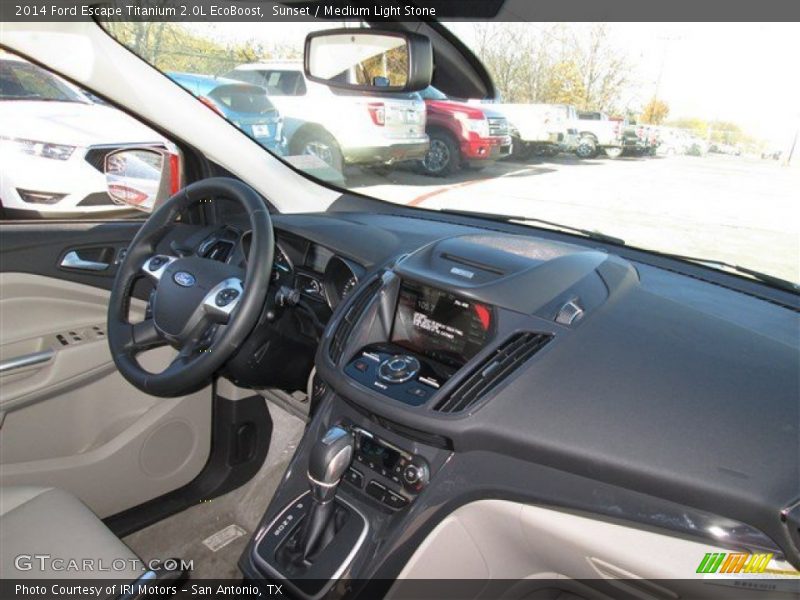 Sunset / Medium Light Stone 2014 Ford Escape Titanium 2.0L EcoBoost